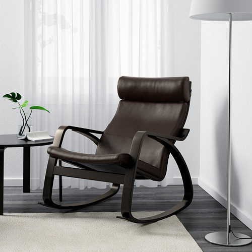 POÄNG - rocking-chair, black-brown/Glose dark brown | IKEA Taiwan Online - PE600947_S4