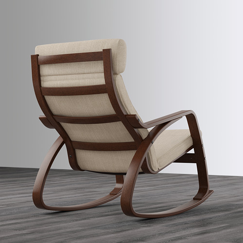 POÄNG - 搖椅, 棕色/Hillared 米色 | IKEA 線上購物 - PE629342_S4