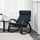 POÄNG - 搖椅, 黑棕色/Hillared 深藍色 | IKEA 線上購物 - PE629337_S1