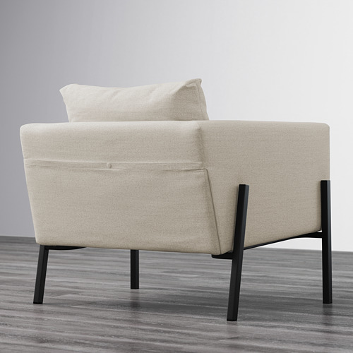 KOARP - armchair, Gunnared beige/black | IKEA Taiwan Online - PE643188_S4