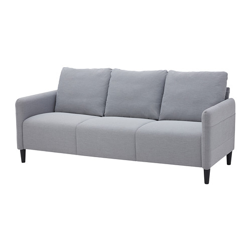 ANGERSBY 3 seat sofa Knisa light grey 196x84x46 cm IKEA