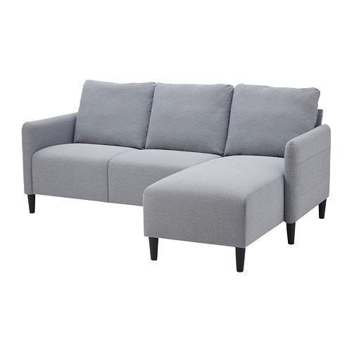 ANGERSBY - 三人座沙發, 含躺椅/Knisa 淺灰色 | IKEA 線上購物 - PE794954_S4
