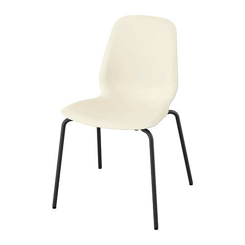 SKÅLSTA - chair, plastic beige/tubular metal/black-grey | IKEA Taiwan Online - PE985707_S4