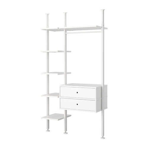 ELVARLI - wardrobe combination, white, 135x51x222-350 cm | IKEA Taiwan Online - PE592483_S4