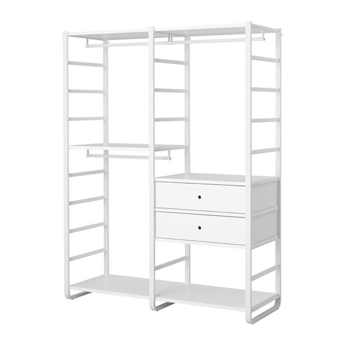 ELVARLI - wardrobe combination, white, 165x55x216 cm | IKEA Taiwan Online - PE592486_S4