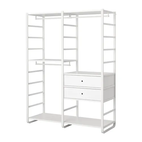 ELVARLI - 衣櫃/衣櫥組合, 白色, 165x55x216 公分 | IKEA 線上購物 - PE592486_S4