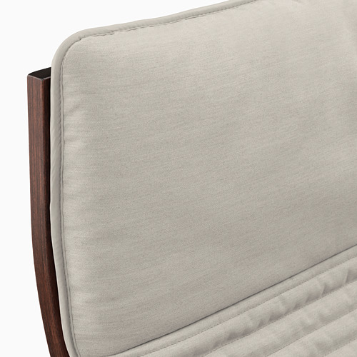 POÄNG - 扶手椅, 棕色/Knisa 淺米色 | IKEA 線上購物 - PE666958_S4