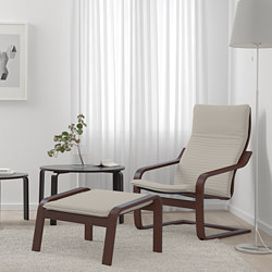 POÄNG - footstool, birch veneer/Knisa black | IKEA Taiwan Online - PE667068_S3