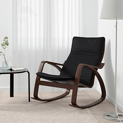 POÄNG - 搖椅, 實木貼皮, 樺木/Knisa 淺米色 | IKEA 線上購物 - PE667212_S3