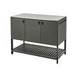 BÅTSKÄR - closed kitchen unit, outdoor/dark grey, 120x60 cm | IKEA Taiwan Online - PE919403_S2 