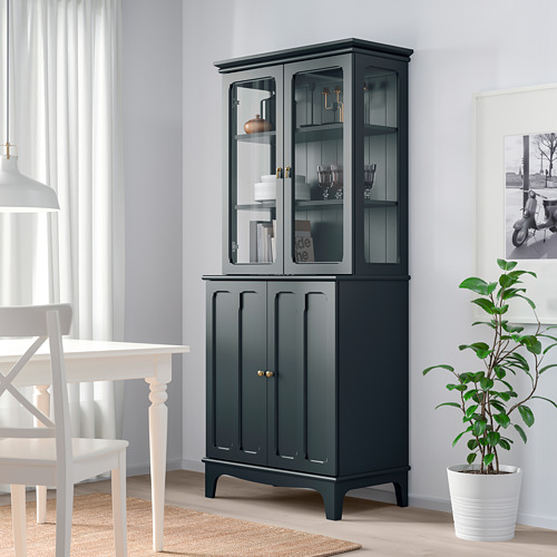 LOMMARP cabinet with glass doors