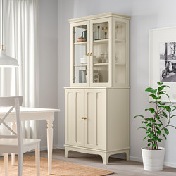 LOMMARP - 玻璃門櫃, 深藍綠色 | IKEA 線上購物 - PE741694_S3