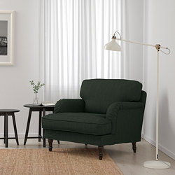 STOCKSUND - 扶手椅, Ljungen 藍色/黑色/木材 | IKEA 線上購物 - PE575040_S3