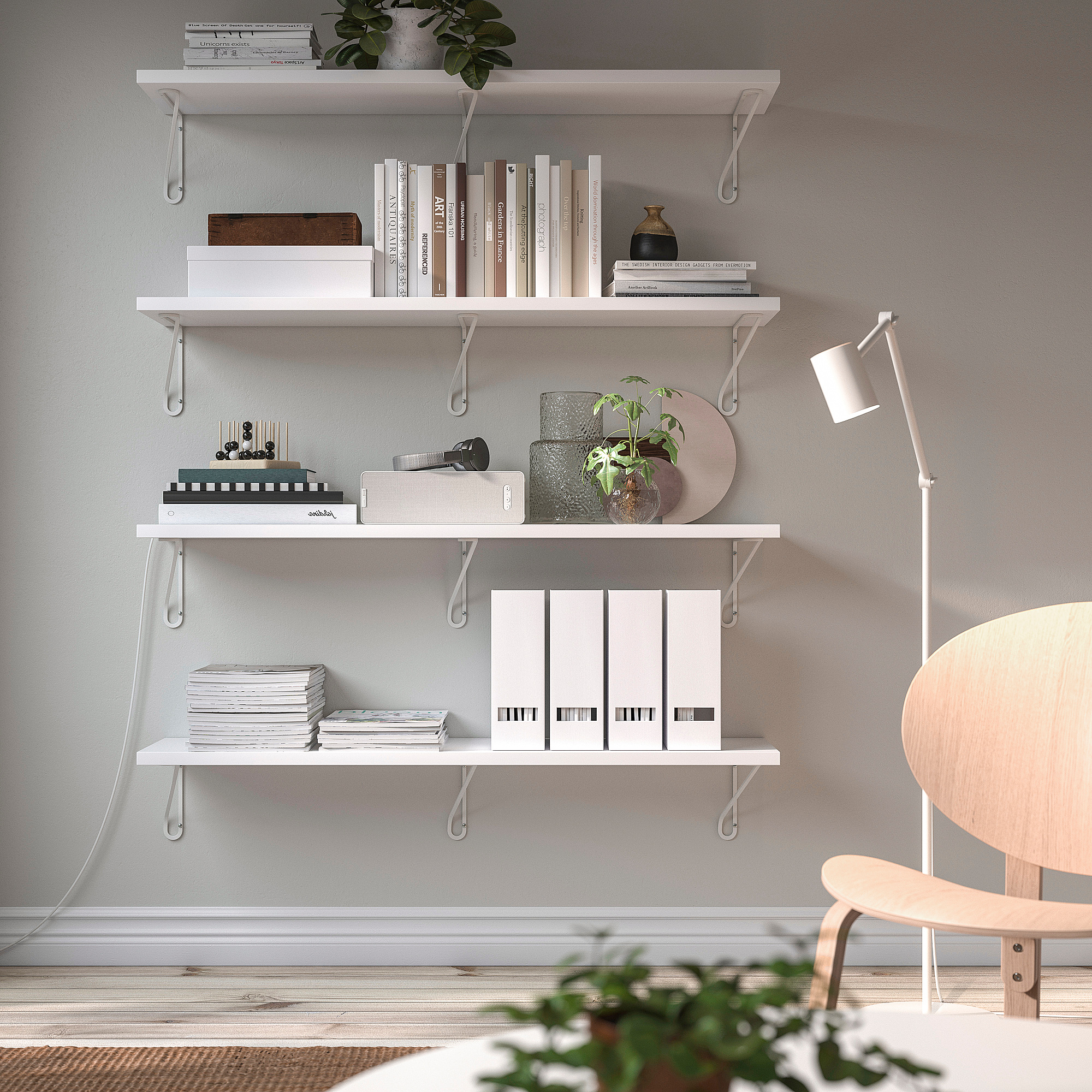 BERGSHULT/FÖRLÄGGARE wall shelf
