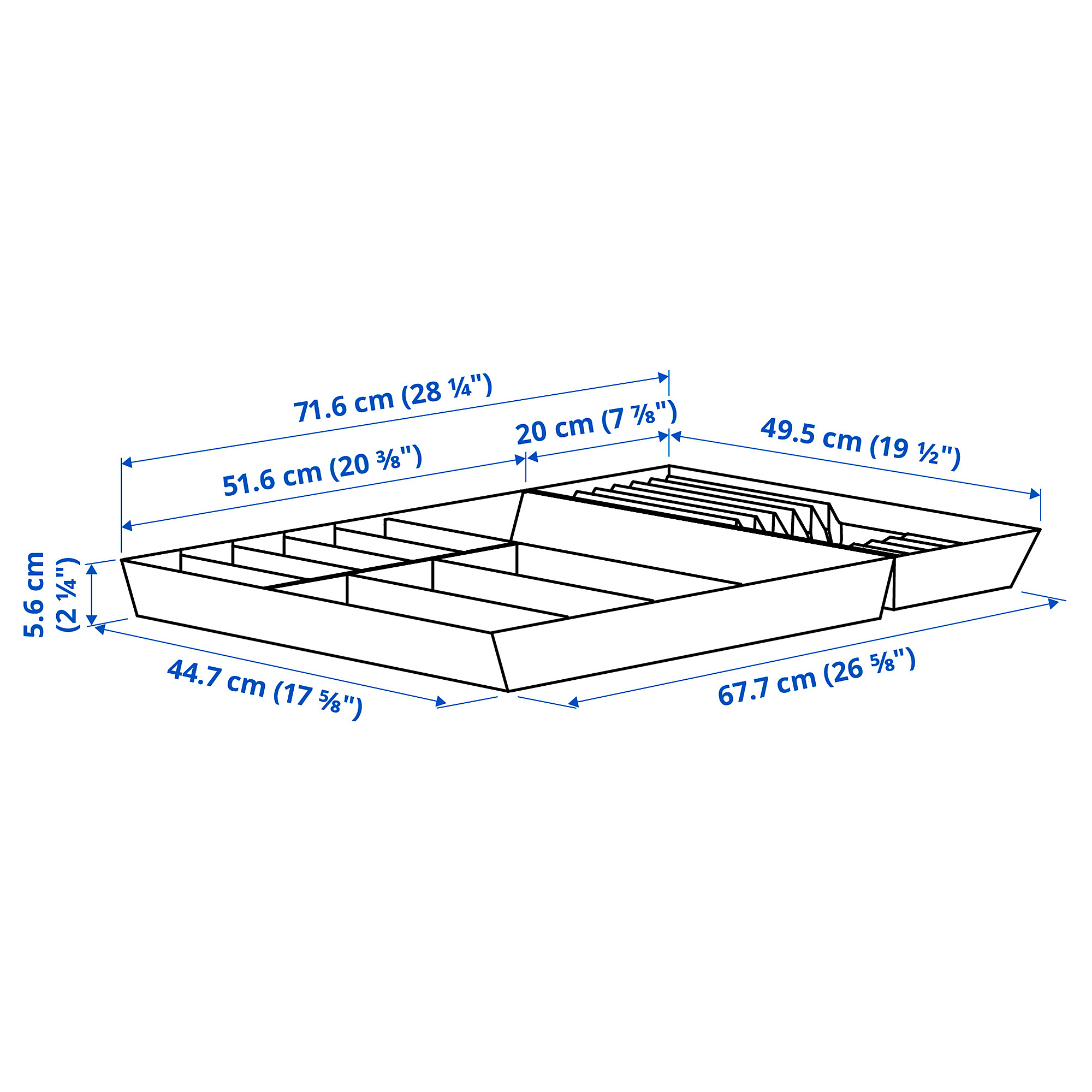 UPPDATERA 餐具托盤／附刀架托盤