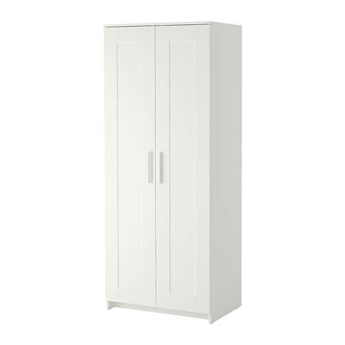 BRIMNES - wardrobe with 2 doors, white, 78x190 cm | IKEA Taiwan Online - PE300605_S4