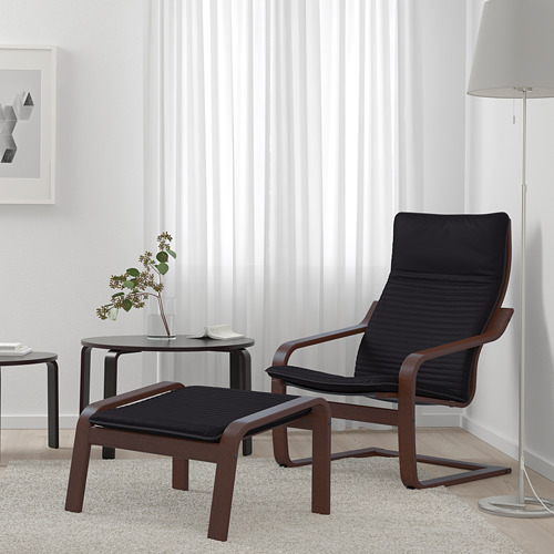POÄNG - 扶手椅, 棕色/Knisa 黑色 | IKEA 線上購物 - PE666956_S4