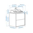 TÄNNFORSEN/RUTSJÖN wash-stnd w drawers/wash-basin/tap