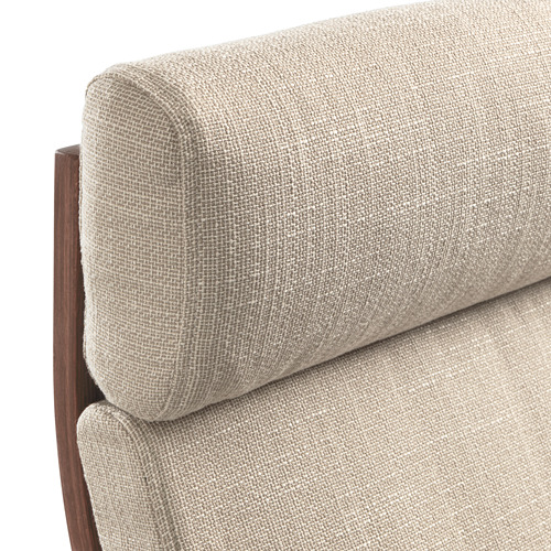 POÄNG - 扶手椅及腳凳, 棕色/Hillared 米色 | IKEA 線上購物 - PE628984_S4