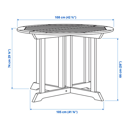 BONDHOLMEN - table, outdoor, grey stained | IKEA Taiwan Online - PE795171_S4