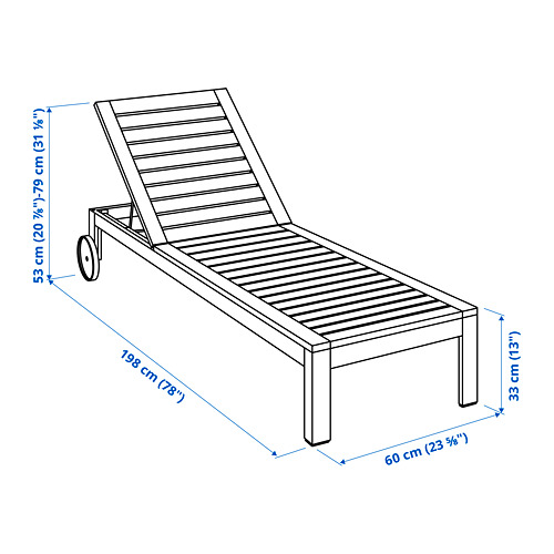 ÄPPLARÖ - 臥式沙灘椅, 棕色 | IKEA 線上購物 - PE795180_S4