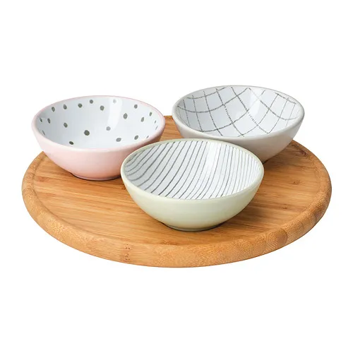 TRÅDTICKA - 托盤附碗, 彩色/竹 | IKEA 線上購物 - PE880674_S4