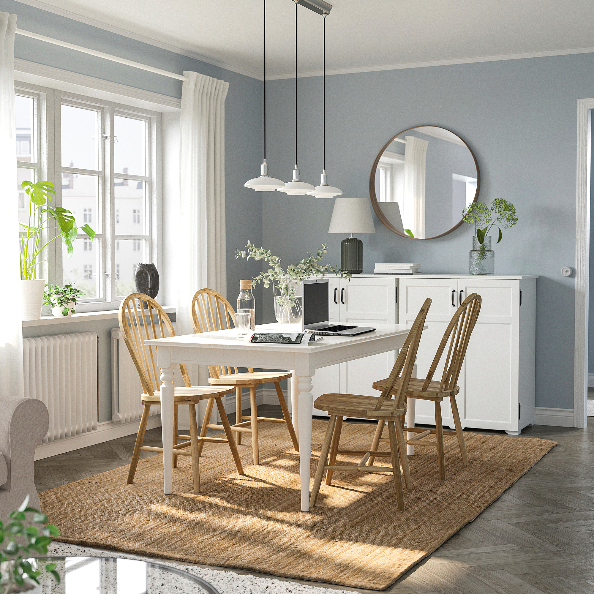 INGATORP/SKOGSTA table and 4 chairs