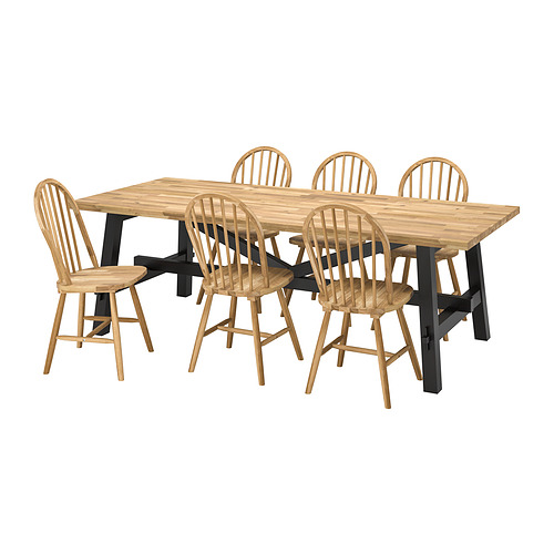 SKOGSTA/SKOGSTA - 餐桌附6張餐椅, 相思木/相思木, 235 公分 | IKEA 線上購物 - PE919454_S4