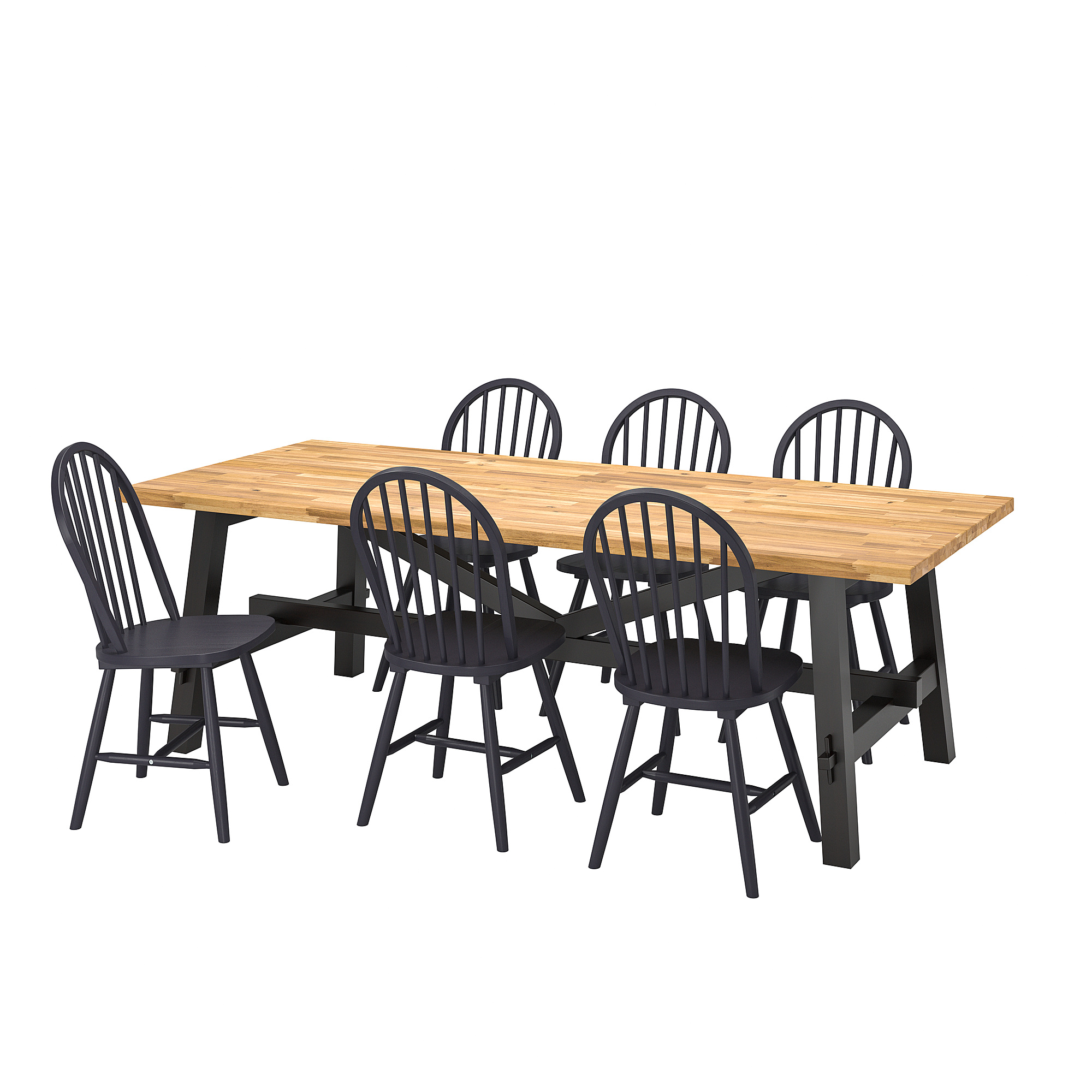 SKOGSTA/SKOGSTA table and 6 chairs