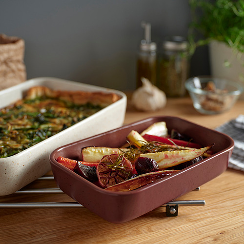 LYCKAD oven/serving dish set of 2