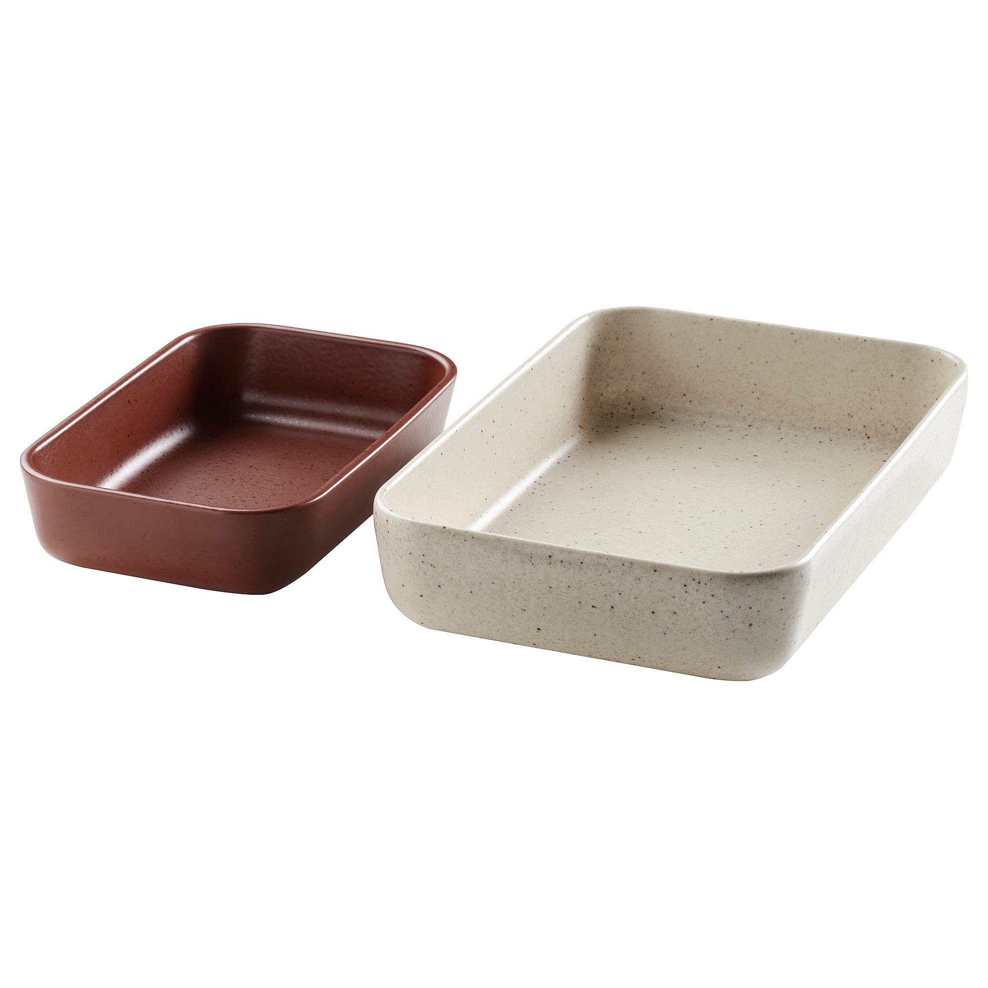 LYCKAD oven/serving dish set of 2