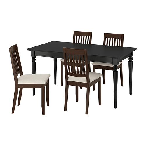 ROSENTORP/NÄSINGE table and 4 chairs