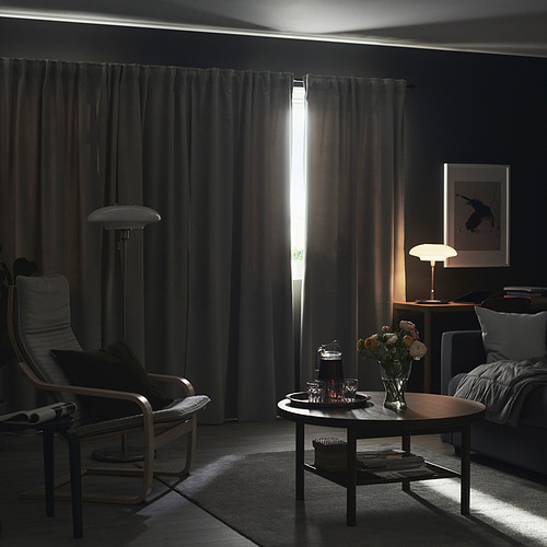 MAJGULL - room darkening curtains, 1 pair, light grey | IKEA Taiwan Online - PE840830_S4