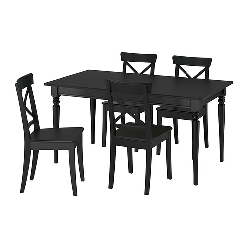 ROSENTORP/ROSENTORP 餐桌附4張餐椅