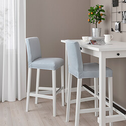 BERGMUND - 吧台椅附靠背, 白色/Fågelfors 彩色 | IKEA 線上購物 - PE795278_S3
