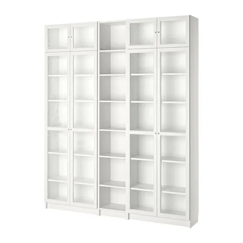 BILLY/OXBERG - 書櫃, 白色, 200x30x237 公分 | IKEA 線上購物 - PE700289_S4
