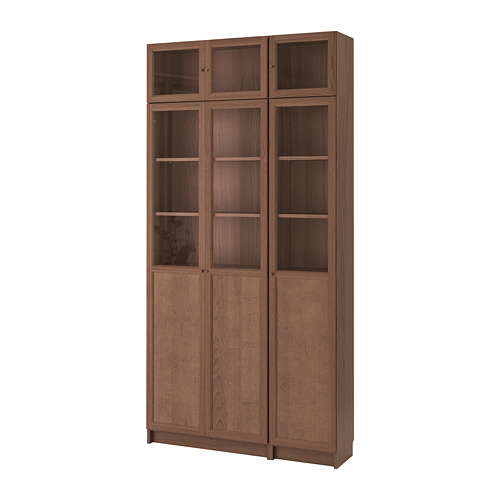 BILLY/OXBERG - bookcase, brown ash veneer | IKEA Taiwan Online - PE700291_S4