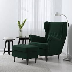 STRANDMON - 扶手椅, Nordvalla 深灰色 | IKEA 線上購物 - PE517964_S3