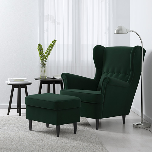STRANDMON - 扶手椅, Djuparp 深綠色 | IKEA 線上購物 - PE647266_S4