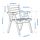 FALHOLMEN - chair with armrests, outdoor, light brown stained | IKEA Taiwan Online - PE795377_S1