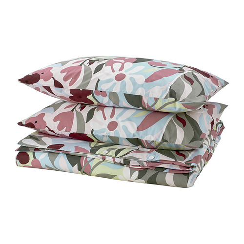 KORSKOVALL duvet cover and 2 pillowcases