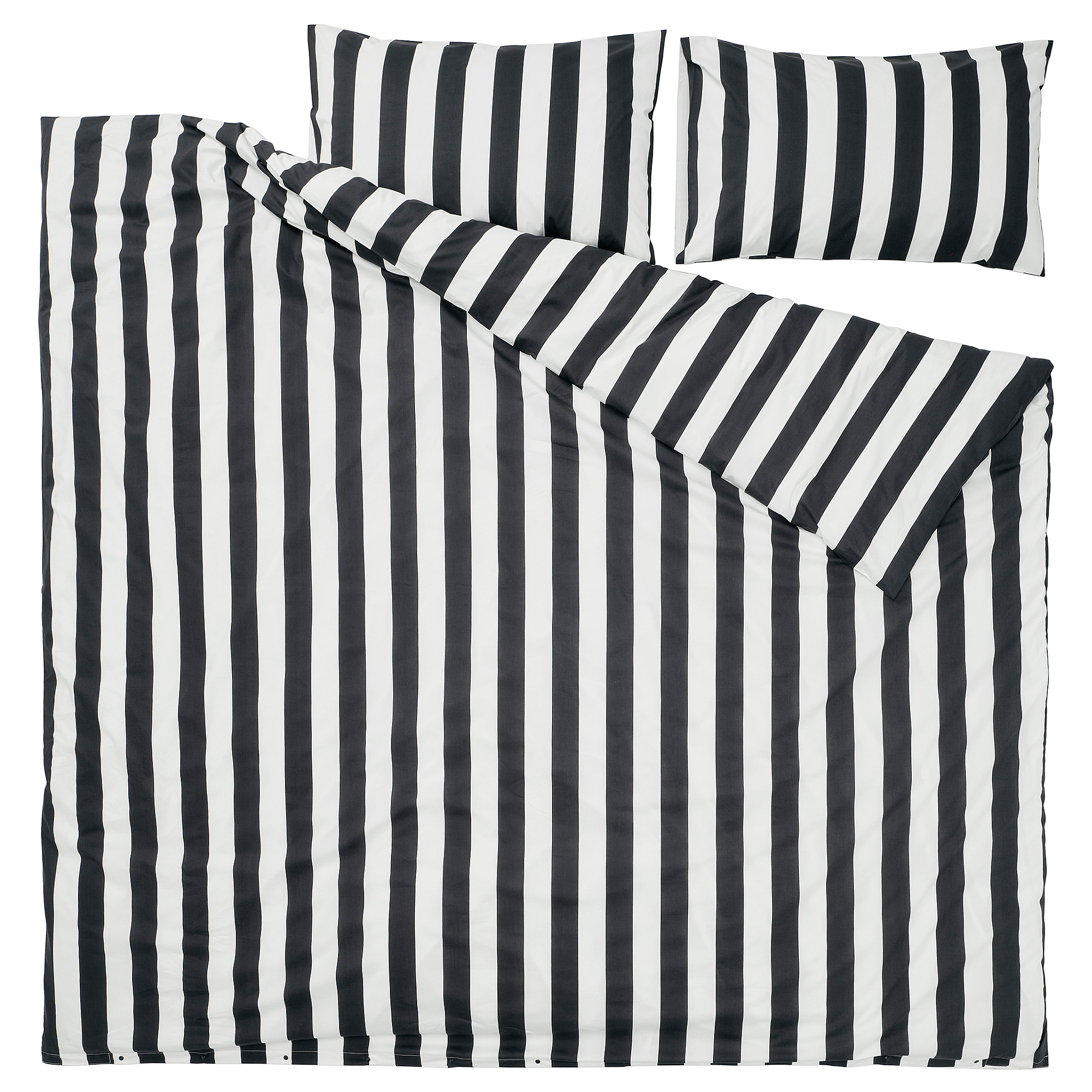 SLÅNHÖSTMAL duvet cover and 2 pillowcases