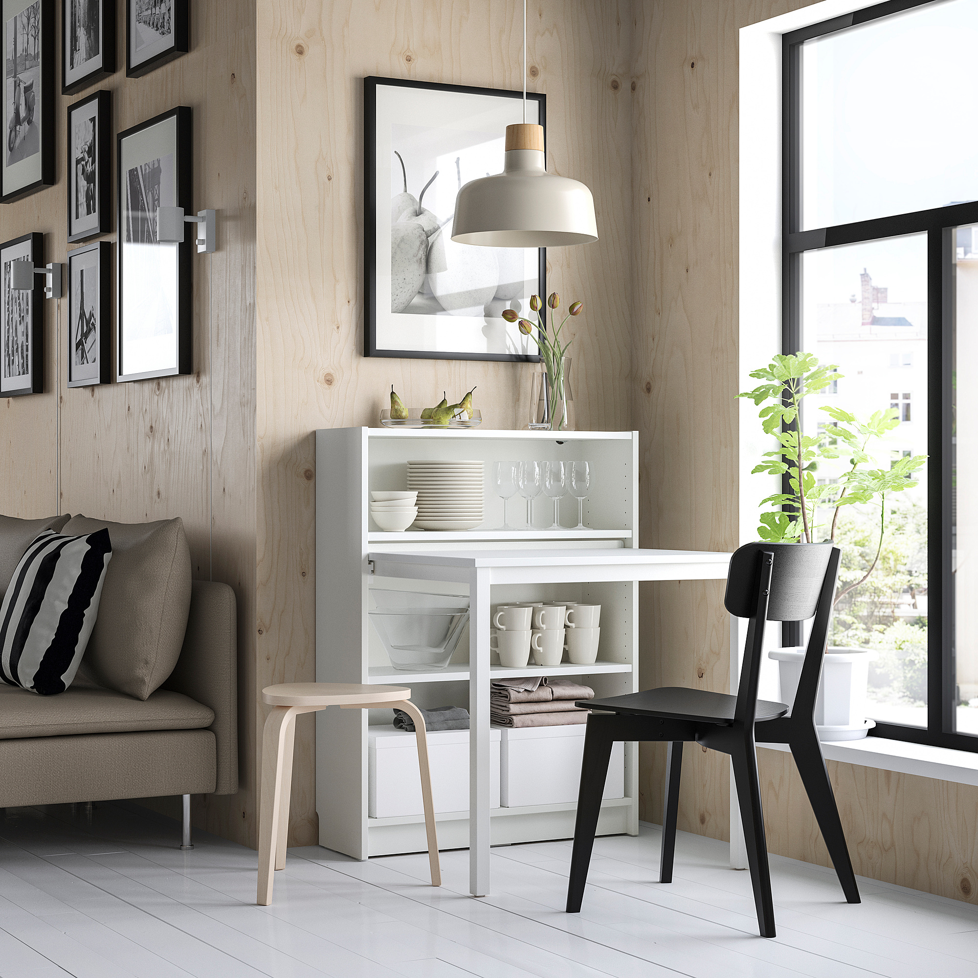 BILLY Bookcase with desk