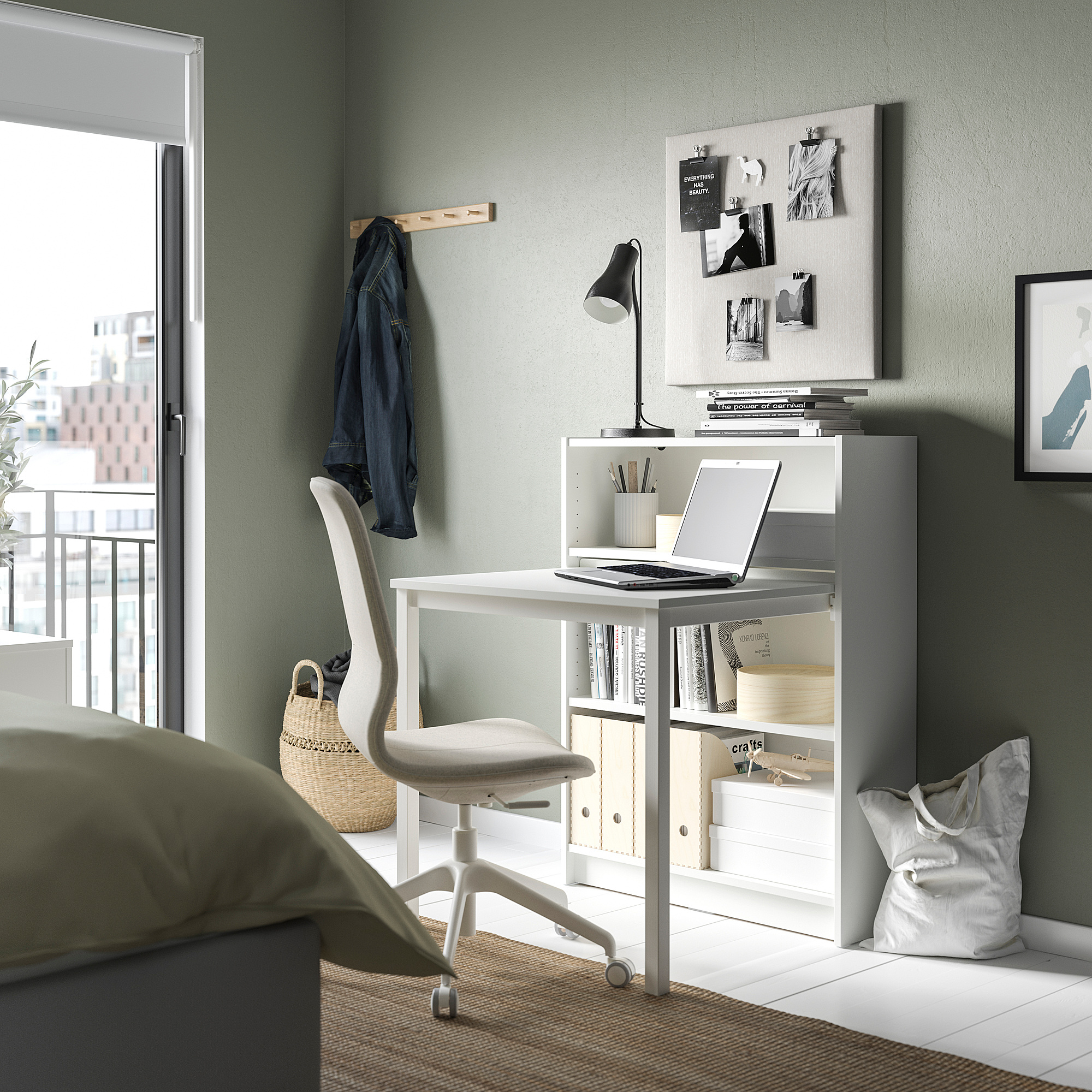 BILLY Bookcase with desk