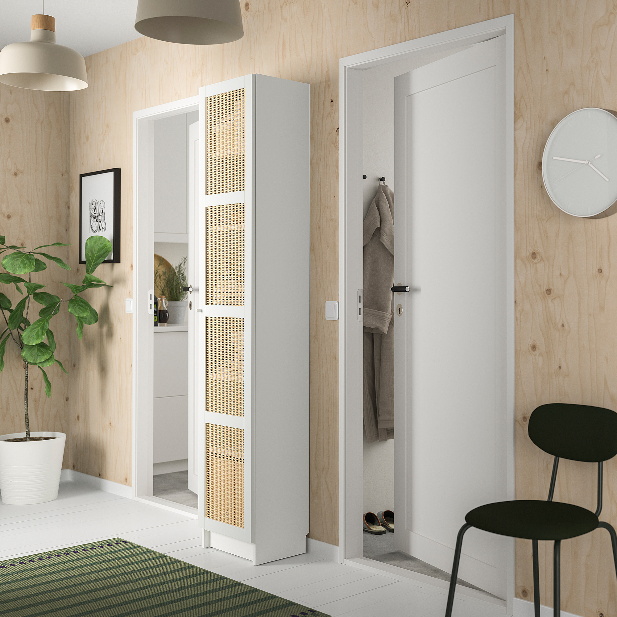 BILLY/HÖGADAL bookcase with door