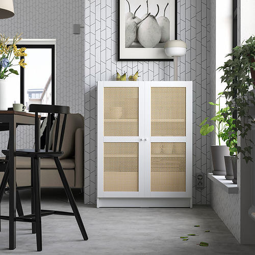 BILLY/HÖGADAL bookcase with doors