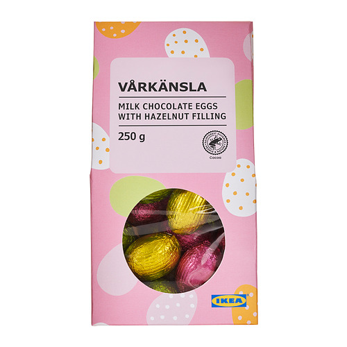 VÅRKÄNSLA - milk chocolate eggs, with hazelnut filling Rainforest Alliance Certified, 250 g | IKEA Taiwan Online - PE880733_S4