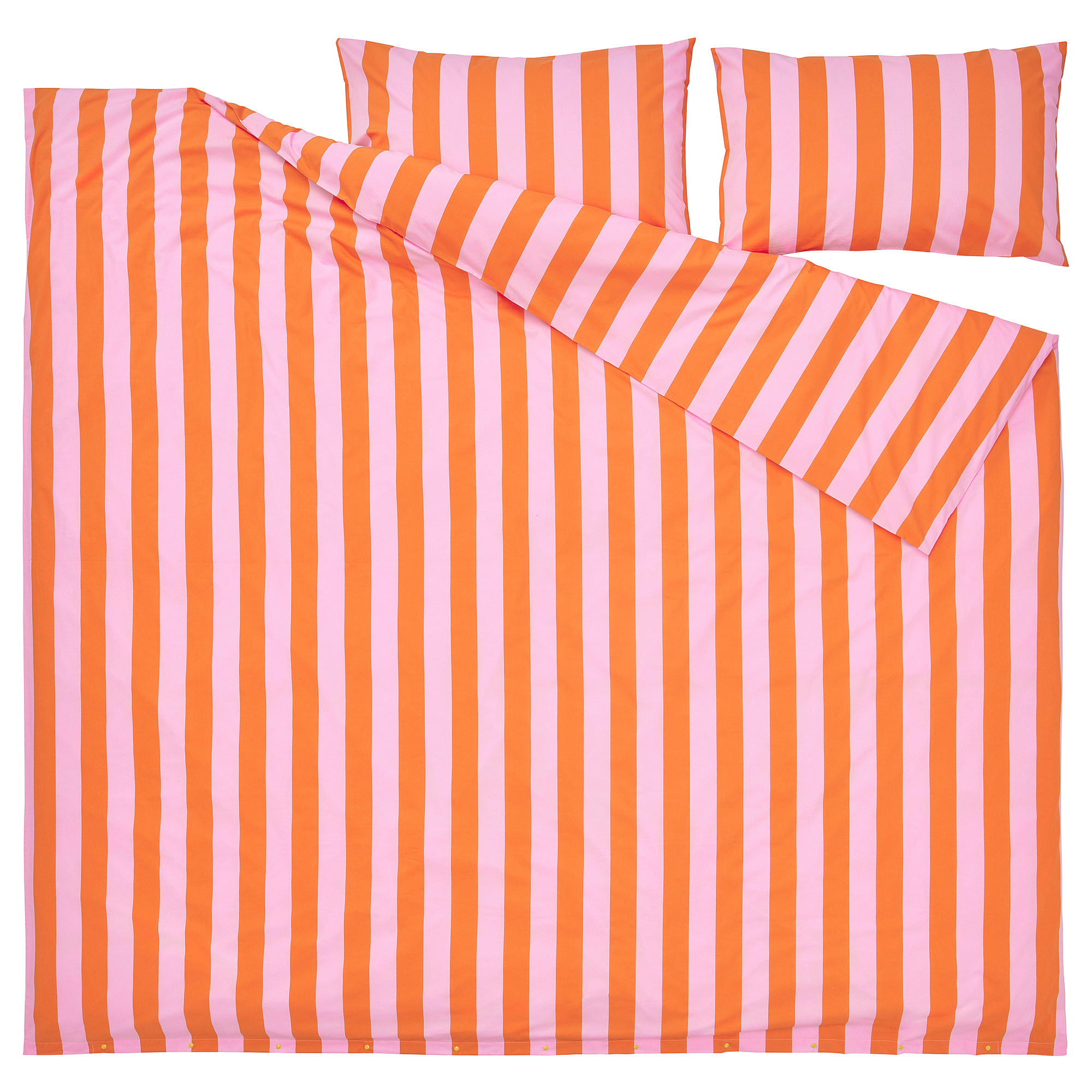 SLÅNHÖSTMAL duvet cover and 2 pillowcases