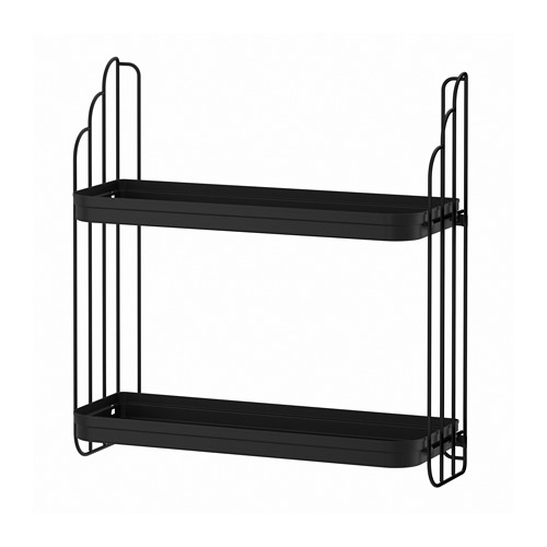 APOTEKARE - wall shelf, black, 50x52 cm | IKEA Taiwan Online - PE919717_S4