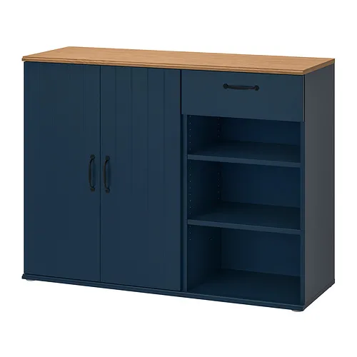 SKRUVBY - 邊櫃, 黑藍色, 120x38x90 公分 | IKEA 線上購物 - PE919728_S4